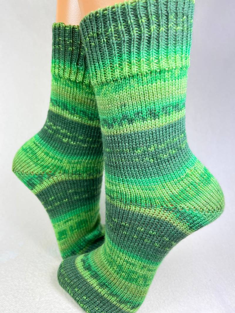 Gr. 38/39 Wolle Selbstgestrickte Socken, Wollsocken Strümpfe von KuschelWolle