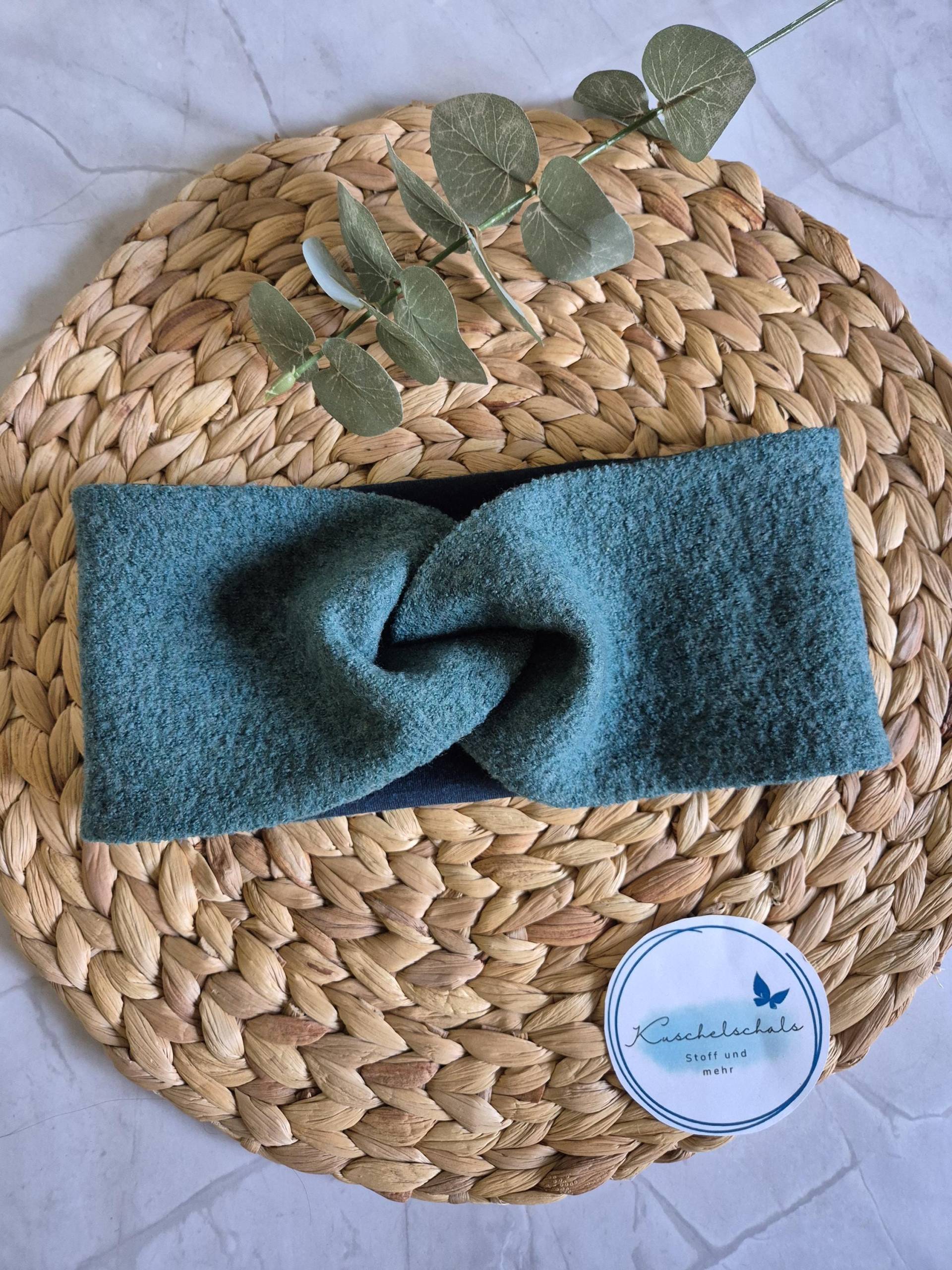 Handmade Merino + Jersy Headband Earwarmer Winter Twisted Ear Warmer Luxury Cold Weather Accessory Fashion von Kuschelschals