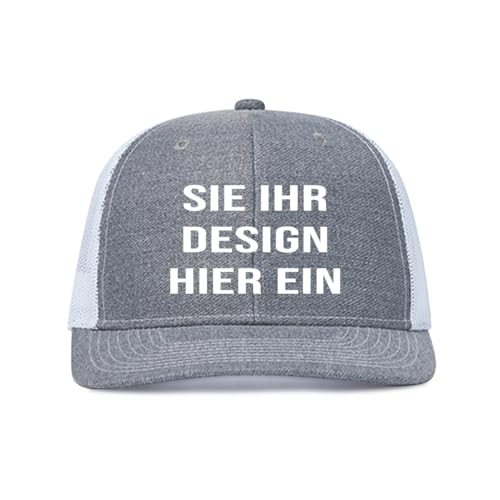 Kustima Basecap personalisiert mit Foto/Logo/Text,Baseball Cap selbst gestalten,Trucker Caps für Männer & Frauen,personalisierte Kappe mit Namen,Mesh Cap verstellbar Schwarz von Kustima