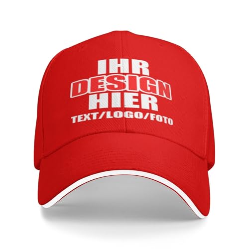 Kustima Basecap personalisiert mit Foto/Logo/Text,Baseball Cap selbst gestalten,Trucker Caps für Männer & Frauen,personalisierte Kappe mit Namen,Mesh Cap verstellbar Schwarz von Kustima