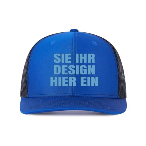 Kustima Basecap personalisiert mit Foto/Logo/Text,Klassische Trucker-selbst gestalten Kappe personalisiertes Baseball Cap für Männer Frauen,Mesh Caps Verstellbar Herren Damen von Kustima