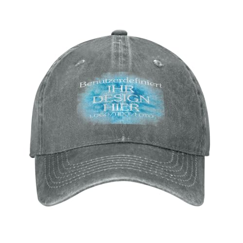 Kustima Basecap personalisiert mit Foto/Logo/Text | selbst gestalten | Kappe personalisiertes Baseball Cap | Trucker Caps Herren Damen in großen Mengen | Mesh Cap für Männer Frauen von Kustima