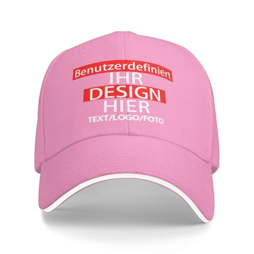 Kustima Basecap personalisiert mit Foto/Logo/Text | selbst gestalten | Kappe personalisiertes Baseball Cap | Trucker Caps Herren Damen in großen Mengen | Mesh Cap für Männer Frauen von Kustima