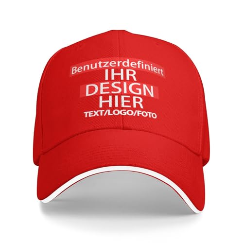 Kustima Basecap personalisiert mit Foto/Logo/Text | selbst gestalten | Kappe personalisiertes Baseball Cap | Trucker Caps Herren Damen in großen Mengen | Mesh Cap für Männer Frauen von Kustima
