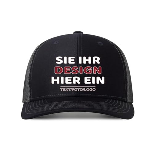 Kustima Basecap personalisiert mit Foto/Logo/Text | selbst gestalten | Kappe personalisiertes Baseball Cap | Trucker Caps Herren Damen in großen Mengen | Mesh Cap für Männer Frauen von Kustima