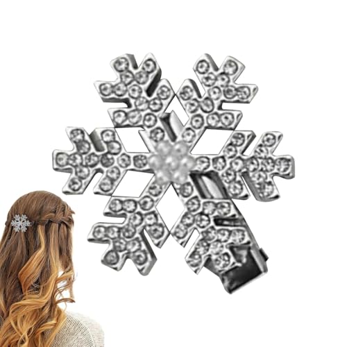 Kustimantu Eisschnee-Haarspange, Schneeflockenklammer für Frauen | Strass-Haarspange | Elegante Strass-Haarspange, schöne Urlaubs-Haarspangen für die von Kustimantu