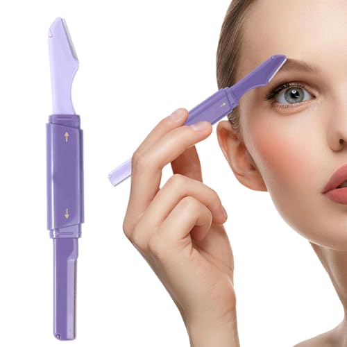 Kustimantu Geflügel für Frauen, Rasierer für Frauen, Augenbrauenrasierer aus Edelstahl | Gesichtsdermaplana-Werkzeug mit Doppelkopf Trimmers Kustimantu Geflügel für Frauen, Rasierer für Frauen, Augenbrauenrasierer aus Edelstahl | Gesichtsdermaplana-Werkzeug mit Doppelkopf Trimmers von Kustimantu