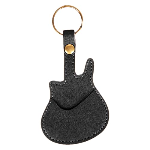 Kustimantu Gitarren -Pick -Tasche, Gitarren -Pick -Halter, Guitar Pick Halter Case Tasche, Tragbarer Plectrum Organizer Ledertasche für Musiker, Musikspieler von Kustimantu