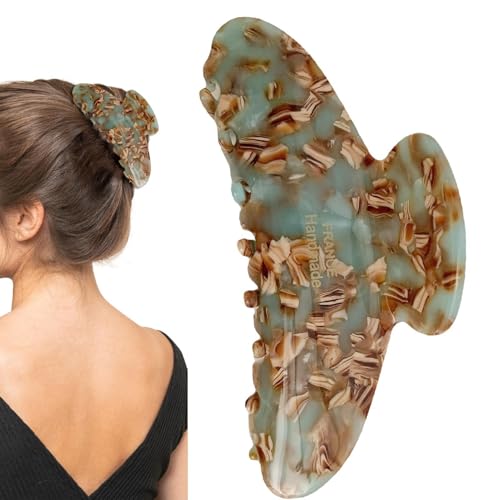 Kustimantu Große Krallenklammern für Damen, große Haarklammern für Damen, 10,4 cm Zellulose-Azetat-Klauen-Clips für Damen, Haar-Accessoires, Haarklammern von Kustimantu