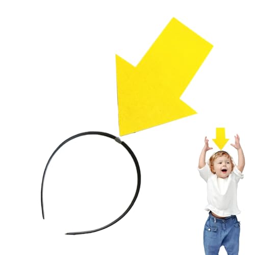 Kustimantu Haarband mit Pfeilkopf, Ausrufe Mark Hair Band – Ausruf Mark Arrowhead Haarband, Haar-Accessoires, elastischer Kopf, Bopper Hoop Dekoration für Sport Party von Kustimantu