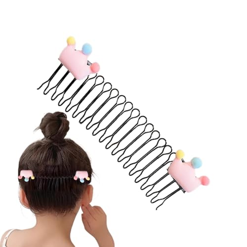 Kustimantu Haarkämme für Damen, feines Haar, Haarkämme für Damen, dekorativ | Blumenkranz-Styling-Clips | Starke Seitenkämme Hold Hairpins Zubehör von Kustimantu