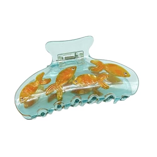 Kustimantu Haarspange für Damen, Fischschalen-Haarclip – lustige Acetat-Haarspange, Styling-Werkzeug von Kustimantu