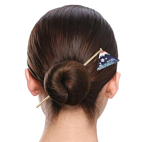 Kustimantu Haarspannstäbchen für Frauen, Metallhaarstock - Legierungshaarzubehör mit Anhänger - 5,7 Zoll Stylish Bun Halter, dekorative Haarnadel für den täglichen Gebrauch von Kustimantu