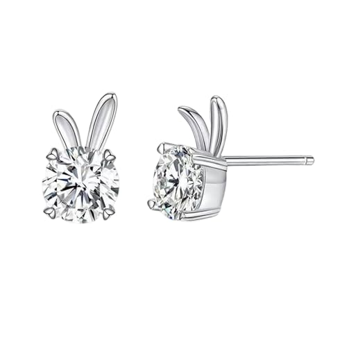 Kustimantu Hasenohrringe, Hasenohrringe, modisch, Hasenohrringe, Zirkonia, Moissanit, Hase, Ohrringe, Geschenk für Frauen und Mädchen Kustimantu Hasenohrringe, Hasenohrringe, modisch, Hasenohrringe, Zirkonia, Moissanit, Hase, Ohrringe, Geschenk für Frauen und Mädchen von Kustimantu