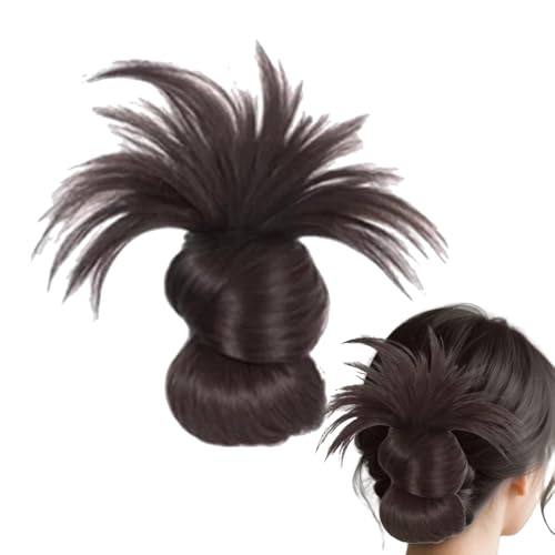 Kustimantu Kunsthaar Dutt | Clip-In Haarteile - Künstliche Hochsteckfrisur Haaraccessoire für Mädchen Partys Reisen Events & Anlässe von Kustimantu