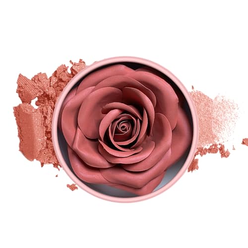 Kustimantu Leichter Rouge, intensives Pigment und strahlende Farbe, 3D-Rouge, Rosenblüten-Effekt, für Frauen und junge Mädchen – leichte Textur und überlappbare Anwendung für Teint von Kustimantu