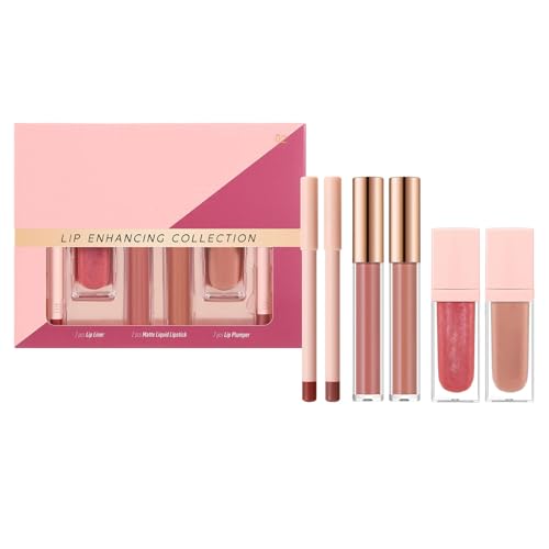 Kustimantu Lipgloss Make-up | Set aus Liner und Teint wasserfest für Damen – feuchtigkeitsspendende Pflege für Jugendliche, Reisen, Partys, Alltag von Kustimantu