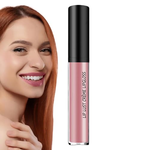 Kustimantu Lipgloss für Damen, langer Glanz, Glitzer-Effekt, leichter Lippenstift, feuchtigkeitsspendend, aufpolsternde Wirkung, für Damen, tägliche Pflege, Abende und Unterwegs von Kustimantu