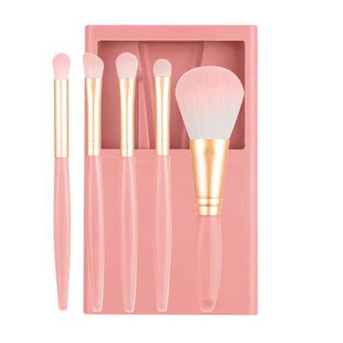 Kustimantu Make-up Pinsel Sets für Frauen, Reise-Make-up-Pinsel Set | Reisegröße Make-up-Pinsel mit Gehäuse und Spiegel | Tragbare Foundation von Kustimantu