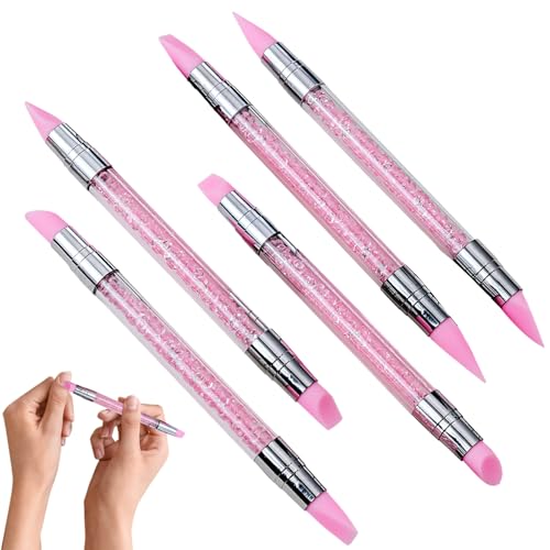 Kustimantu Nagel-Stift – Nagel-Skulpturstift mit doppelter Spitze | Zubehör für Maniküre, Design für Nägel mit rutschfestem Griff für Skulpturen und Formen von Kustimantu