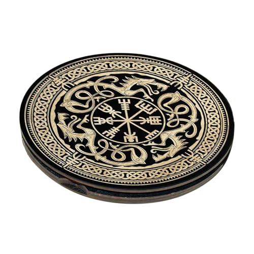 Kustimantu Runenset - Spirituelle Runen, Wahrsagerwerkzeuge aus Holz mit magnetischer Box und tragbaren Meditationsverzierungen für Anfänger Männer und Frauen in der Praxis, Consulte la descripción von Kustimantu