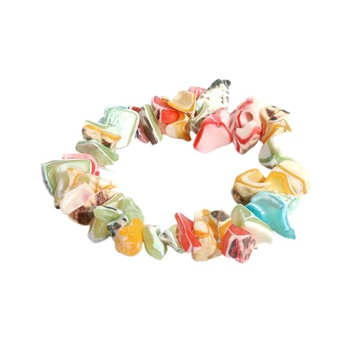 Kustimantu Strandarmband, Strandarmbänder für Frauen | Seashell Stretch Armband | Elastischer Schmuck, böhmischer Modeaccessoire für Lady Summer Outfit -Kleid von Kustimantu