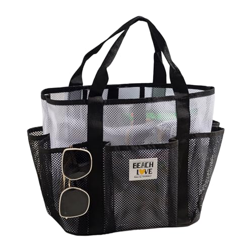 Kustimantu Strandtasche | Mesh Strandbeutel - Groß Multifunktionale Geräumige Damenmode Tragetasche für Reisen Sport Freizeit Urlaub Kustimantu Strandtasche | Mesh Strandbeutel - Groß Multifunktionale Geräumige Damenmode Tragetasche für Reisen Sport Freizeit Urlaub von Kustimantu