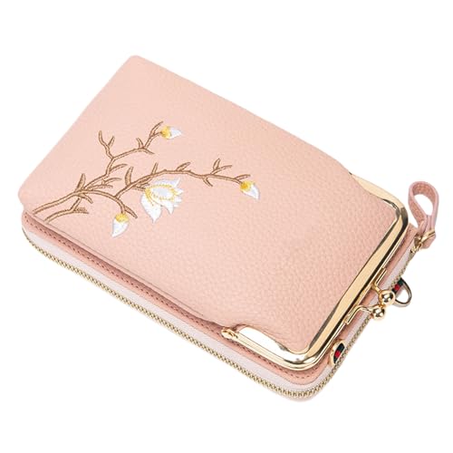 Kustimantu Umhängetasche für Frauen – Geldbörse Mini aus PU-Leder – Telefontasche für Reisen Sport Sommer, Rosa, Se référer au descriptif von Kustimantu