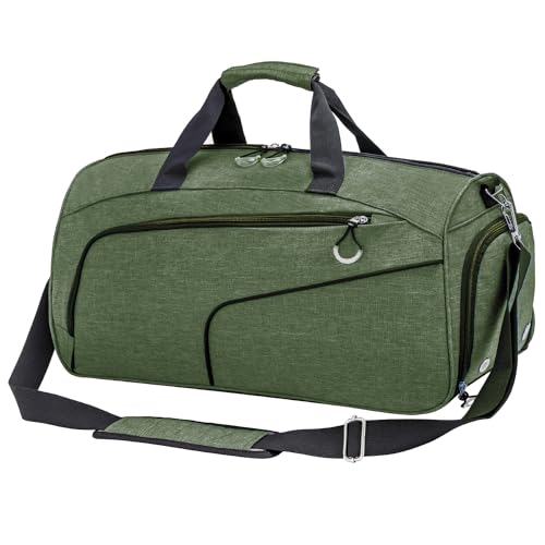 Kuston Kleine Sporttasche für Damen und Herren, Reisetasche, Trainingstasche, Grün von Kuston