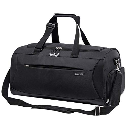 Kuston Sport Turnbeutel mit Schuhfach & Nasstasche Gym Duffel Bag Übernachtung Tasche für Damen und Herren von Kuston