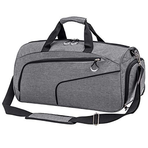 Kuston Sport Turnbeutel mit Schuhfach & Nasstasche Gym Duffel Bag Übernachtung Tasche für Damen und Herren von Kuston