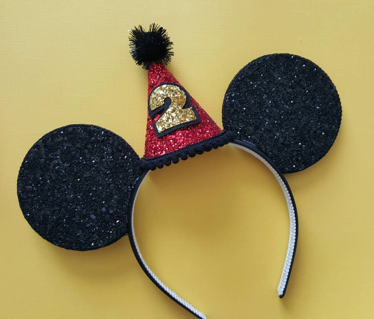 Glitzerndes Mäuseohren Stirnband || Geburtstagsohren Geburtstag Maus Ohren ||Maus von Kutiebowtuties