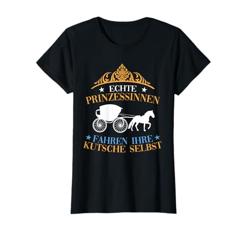 Kutscherin Kutschieren Kutscher Pferdekutsche Damen Frauen T-Shirt Kutscherin Kutschieren Kutscher Pferdekutsche Damen Frauen T-Shirt von Kutsche, Kutschenfahrer & Kutscher Geschenke
