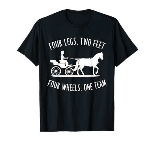 Kutschen Damen Pferdekutsche Fahren Kutscherin T-Shirt von Kutsche Fahren Zubehör Kutscherin Pferd Fahrsport