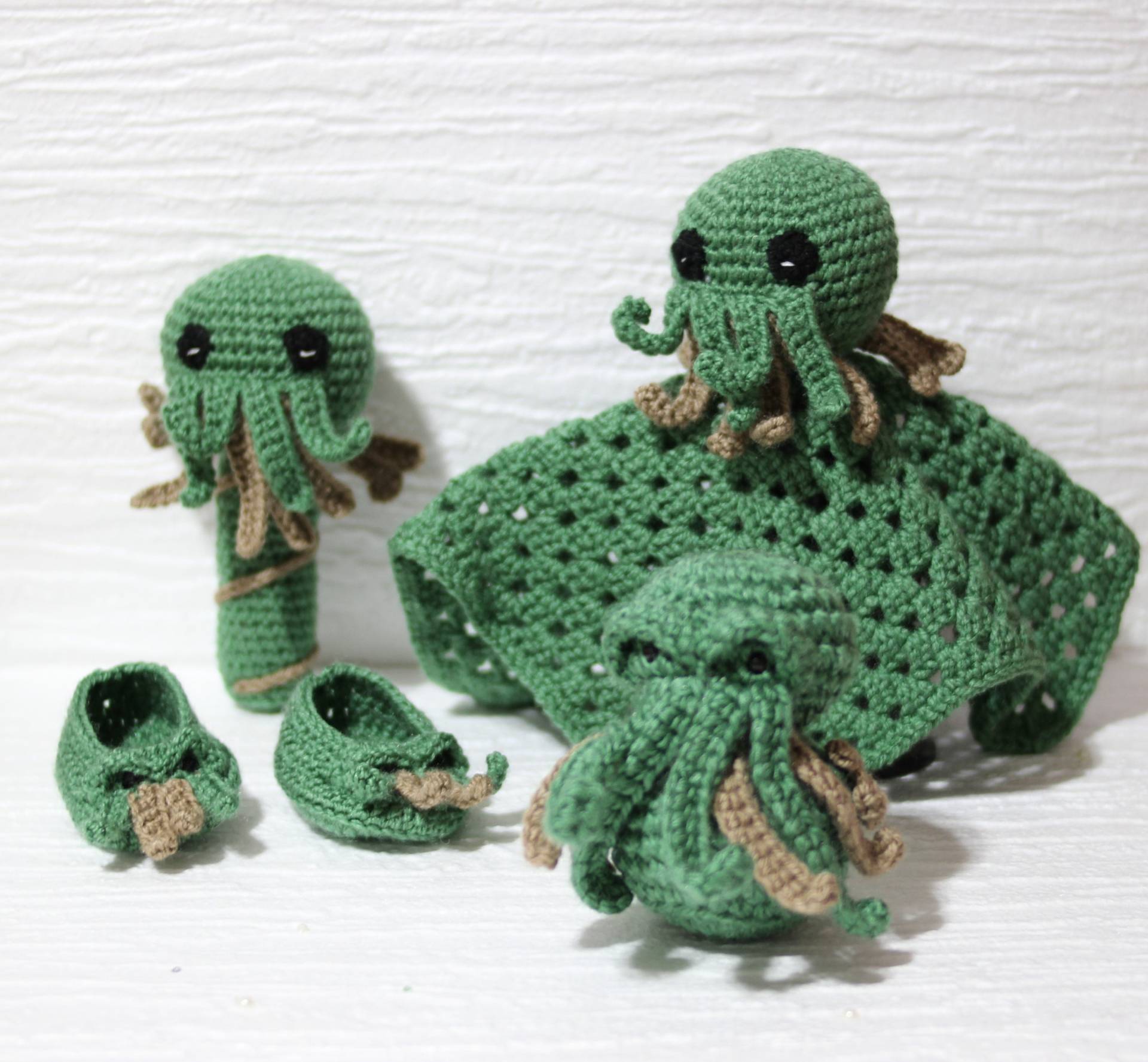 Muttergeschenk - Babydecke Cthulhu-Rassel Anhang Cthulhu-Decke Babyschuhe Fotoset Schutzdecke Liebesspielzeug von Kutuleras