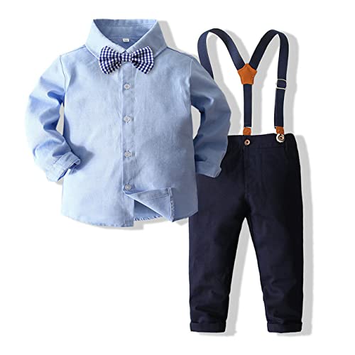 Kuukaas Anzug Kinder Jungen Hochzeit Taufe Junge Kleidung Festlich Kinder Anzug Set Junge Sommer Kleinkinder Junge Bekleidungssets Anzug Outfit Für Geburtstag Blau 110 von Kuukaas