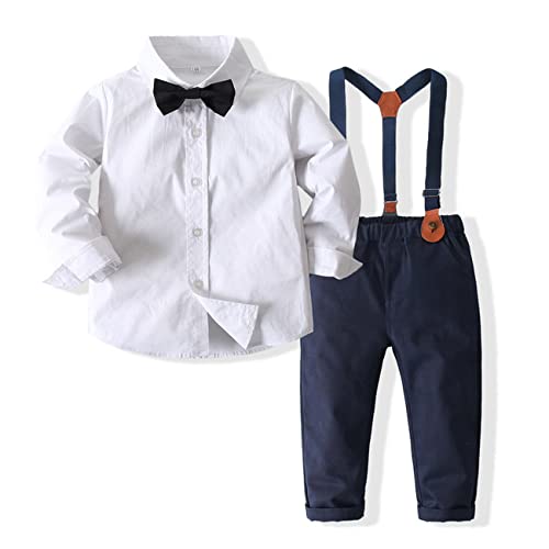 Kuukaas Anzug Kinder Jungen Hochzeit Taufe Junge Kleidung Festlich Kinder Anzug Set Junge Sommer Kleinkinder Junge Bekleidungssets Anzug Outfit Für Geburtstag Weiß 110 von Kuukaas