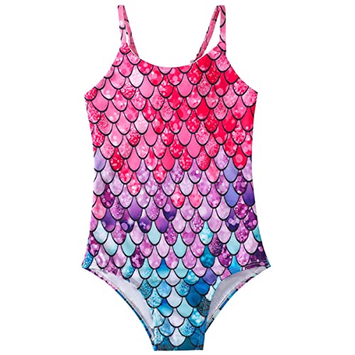 Kuukaas Badeanzüge für Mädchen Bademode Rüschen Madchen Einteiliger Badeanzug Mädchen Swimsuit for Girls Schwimmanzug Strandkleidung Mädchen 110 von Kuukaas