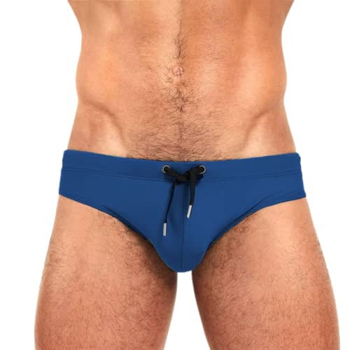 Kuukaas Badehose Herren Kurz Badeslip Blau Bademode für Herren Schwimmhose Herren Schnelltrocknend XL von Kuukaas