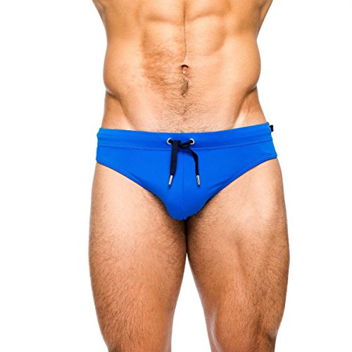 Kuukaas Badehose Herren Kurz Badeslip Blau Bademode für Herren Schwimmhose Herren Schnelltrocknend XXL von Kuukaas