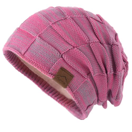 Kuukaas Beanie Mütze Damen Winter Strickmütze Damen mit Innenfutter Wintermütze Damen von Kuukaas