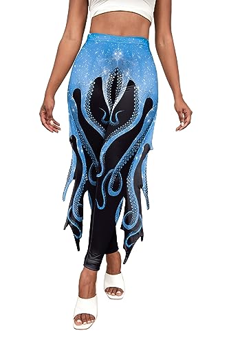 Kuukaas Faschingskostüme Damen Halloween Bekleidung Damen Meerjungfrau Kostüm Damen Meerjungfrau Leggings Damen Push Up M von Kuukaas