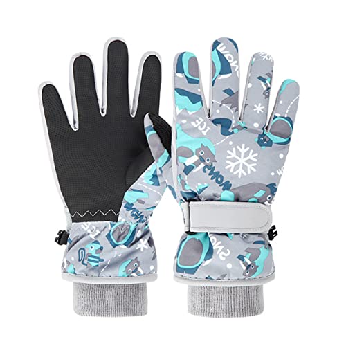 Kuukaas Handschuhe Kinder Wasserdicht Skihandschuhe Snowboard Handschuhe Kinder Winterhandschuhe Kinder 9-12 jahre Fahrradhandschuhe Reithandschuhe Kinder von Kuukaas