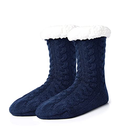 Kuukaas Haussocken Damen Winter Kuschel Stoppersocken Damen Kuschelsocken Damen Flauschige Hüttensocken Damen Rutschsichere Wintersocken Damen Warm von Kuukaas