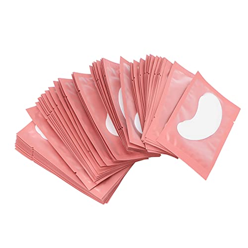 100 Paar Unter-Augen-Pads, Einweg-Augen-Gel-Patches, Kit Für Natürliche Wimpernverlängerung unter Den Augen-Gel-Pads, Einweg-Wimpern-Patches aus Gepfropftem Papier, Falsche Untere Wimpernverlängerung von Kuuleyn