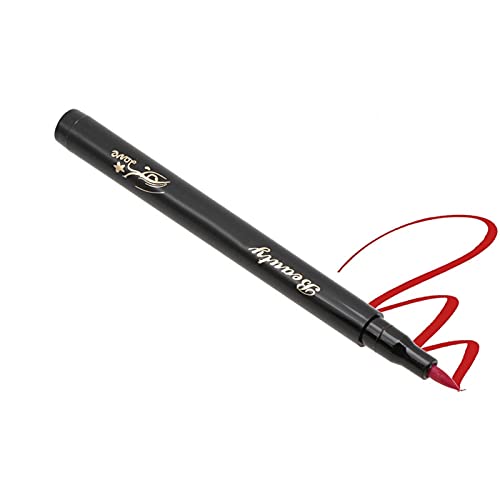 Eyeliner Rot, Roter Eyeliner, Flüssiger Eyeliner-Stift, Langlebiger Flüssiger Eyeliner-Bleistift Augen-Make-up-Kosmetikwerkzeug Geeignet Für Anfänger Und Professionelle Maskenbildner(Rot) von Kuuleyn