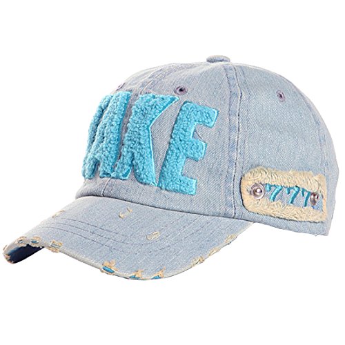 Kuyou Distressed Baby Kids Kappe Hut Kinder Sport Mütze Berets Cap (Large, Blau) von KUYOU