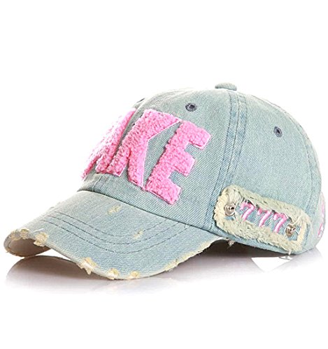 Kuyou Distressed Baby Kids Kappe Hut Kinder Sport Mütze Berets Cap (Medium, Rosa) von KUYOU