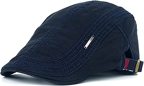 Kuyou Sportmütze Newsboy Flat Cap Gatsby Schirmmütze Kappe (Navy) von KUYOU