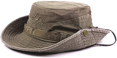 Kuyou Unisex Sonnenhut Fischerhut Boonie Hat Sport Outdoor Buschhut (Mesh Kaffee) von KUYOU